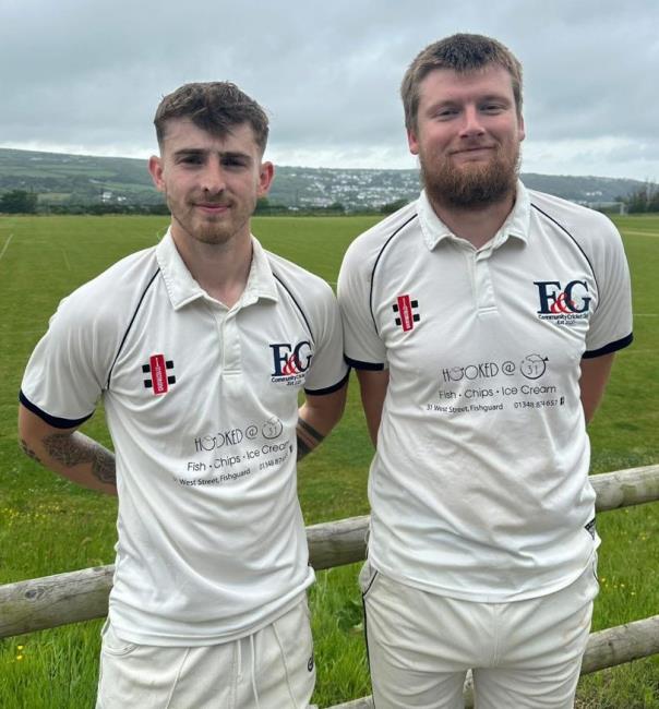 Matthew and Scott Delaney - batted really well for Fishguard Matthew and Scott Delaney - batted really well for Fishguard
